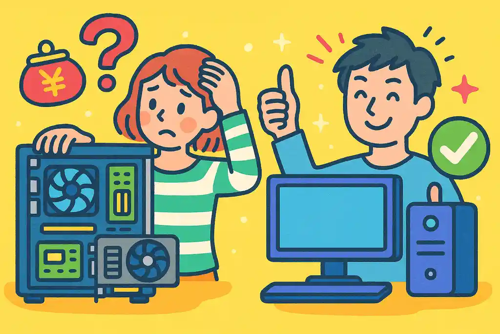 自作PCとBTOパソコンのコスト・性能比較