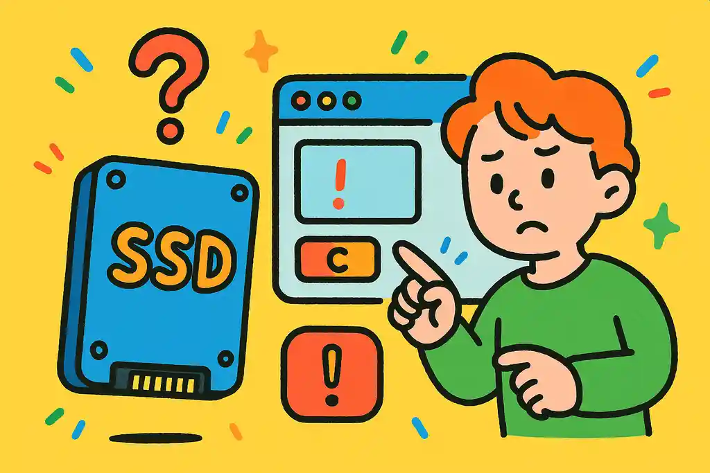 エクスプローラーに表示されないSSDの対処法