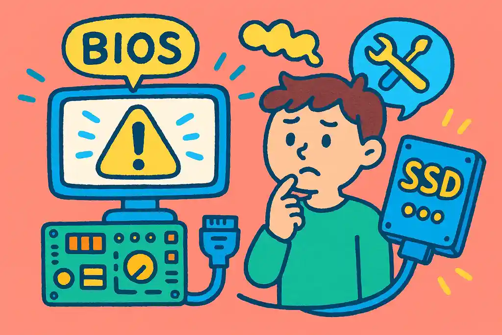 OSが入ったSSDが認識されないときの対策
